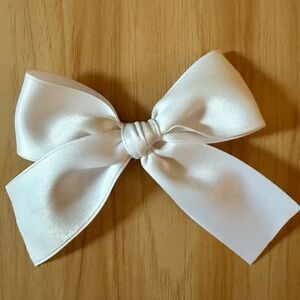 EABC White Daphne Satin Bow